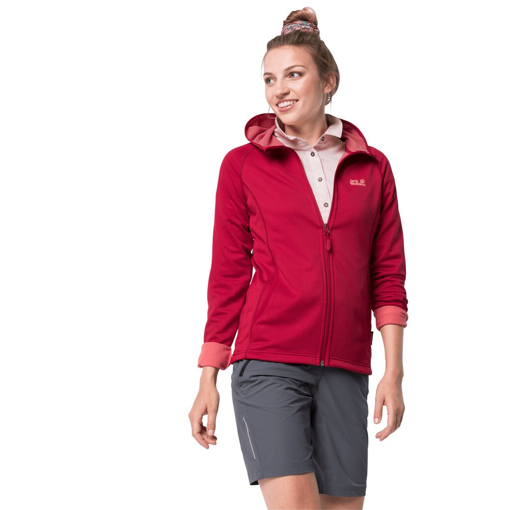 Jack Wolfskin STAR Vestes Femme Rouge Foncé - YLFKZVX-78